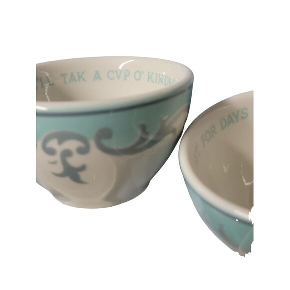 Jackson China Custom Teacups Rod Stewart Auld Lang Syne Lyric Set of 4 Rare Find - Picture 12 of 14